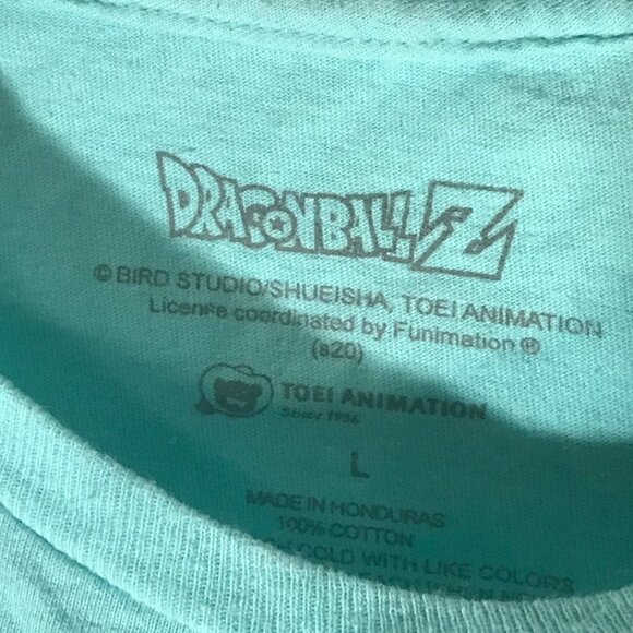 Dragon Ball Z Namek Akira Toriyama Teal Green Short Sleeve T Shirt Tee - Picture 4 of 5